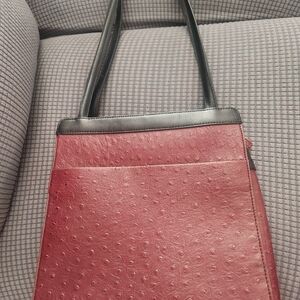 Maxx New York Red and Black Shoulder Bag